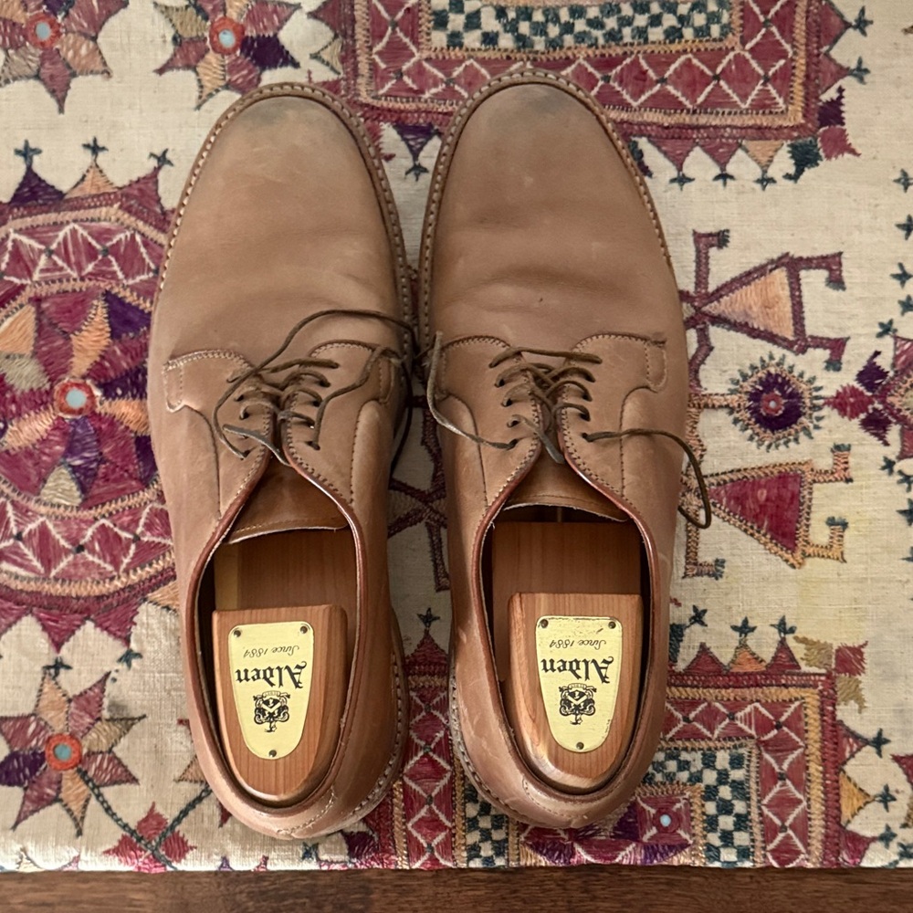 Alden Brown Leather Derby Shoes